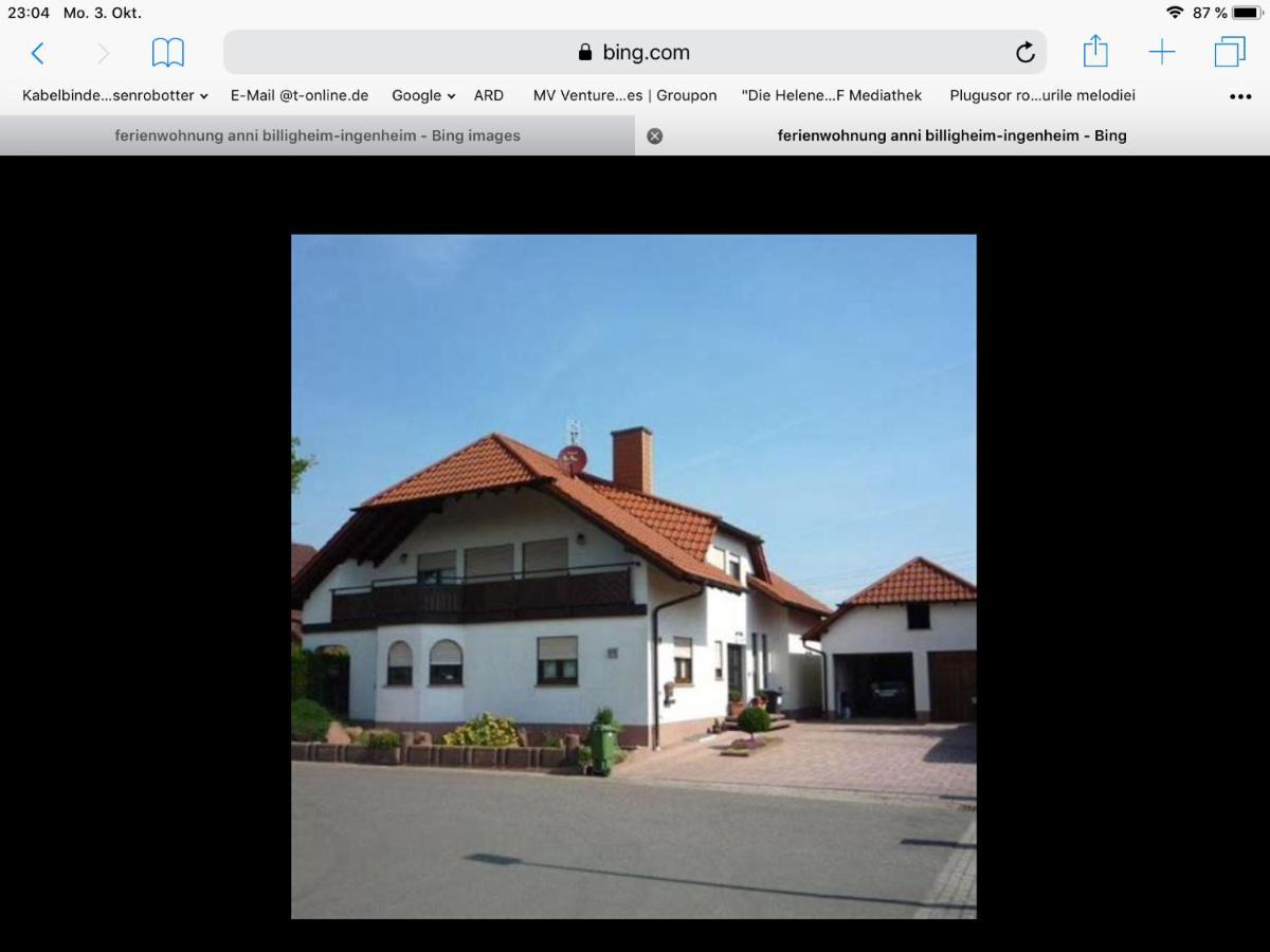„Ferienwohnung Anni“ Billigheim-Ingenheim Exteriér fotografie